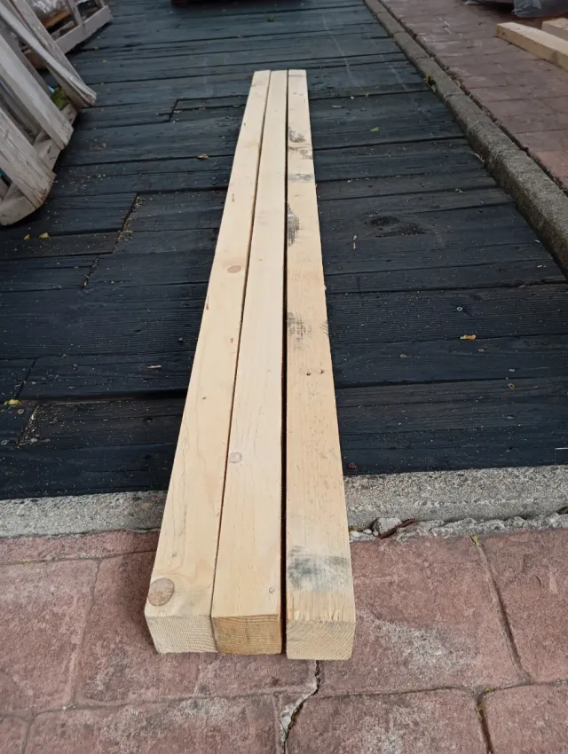 Listones y vigas de madera