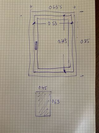 Ventana aluminio gris cristal mate doble
