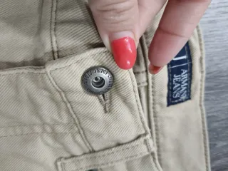 Pantaloni Armani Jeans Beige Tg 50