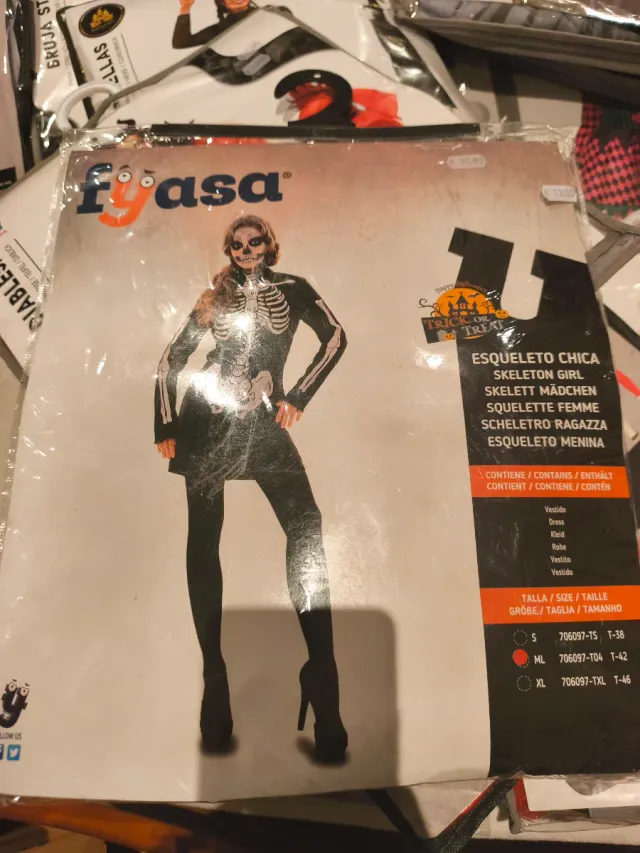 Disfraz Esqueleto Fyasa Talla M-L