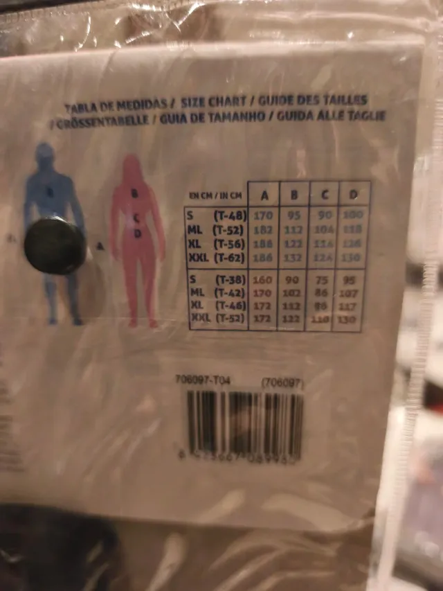 Disfraz Esqueleto Fyasa Talla M-L