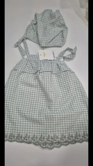 Vestitino con mutandina bimba a quadretti