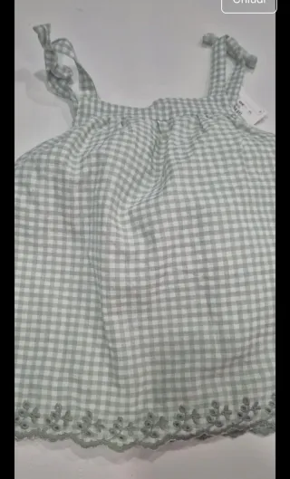 Vestitino con mutandina bimba a quadretti