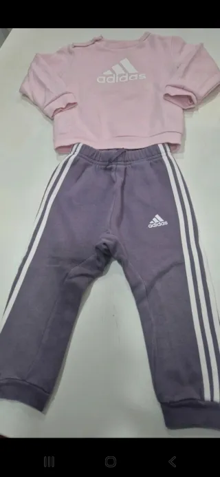 Tuta Adidas bambina rosa e viola