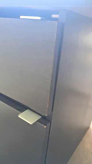 Escritorio Malm IKEA Negro/Marrón