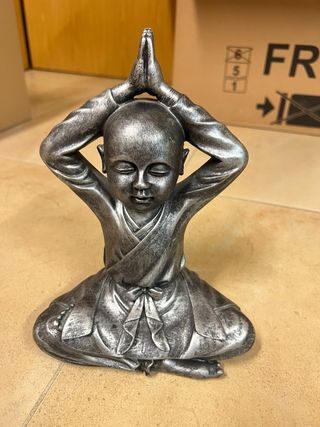 Figura Buda Meditando plateado