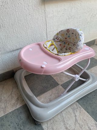 Andador Bebé Plegable Rosa