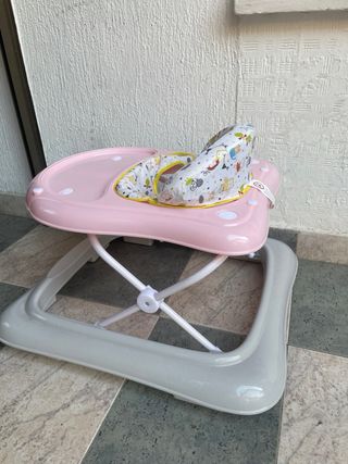 Andador Bebé Plegable Rosa