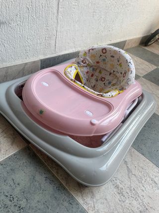 Andador Bebé Plegable Rosa