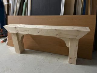 Banco de madera maciza