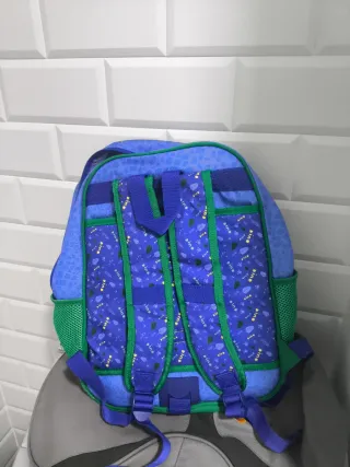Mochila infantil dinosaurio azul
