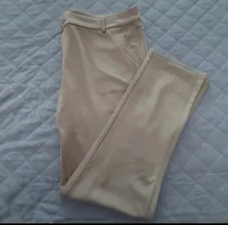 Pantalone curvy Lizalù beige con strass