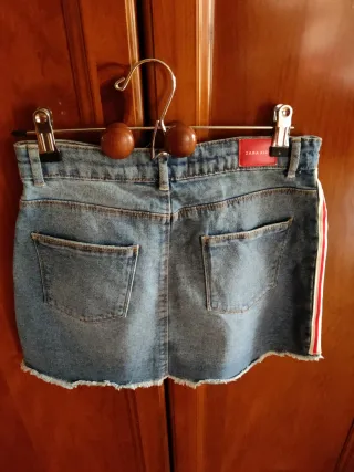 Falda tejana con rayas laterales 