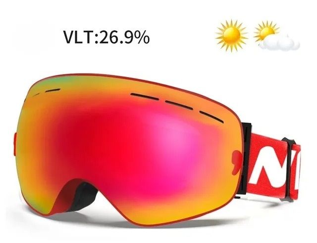 Gafas de Esquí Antivaho UV400 de Doble Capa