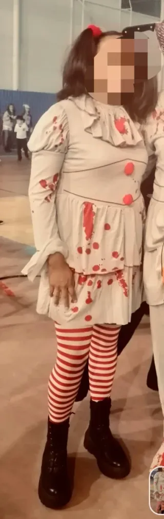 Disfraz payasa sangrienta talla única