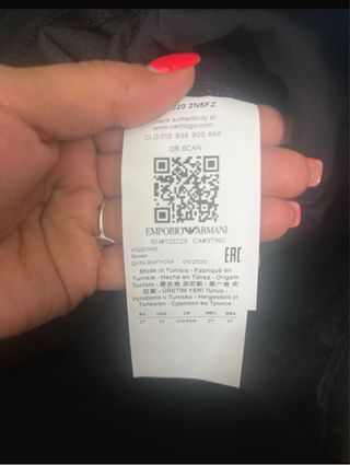 Jeans Emporio Armani effetto brillantinato