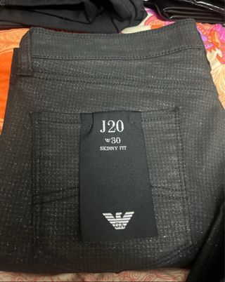 Jeans Emporio Armani effetto brillantinato