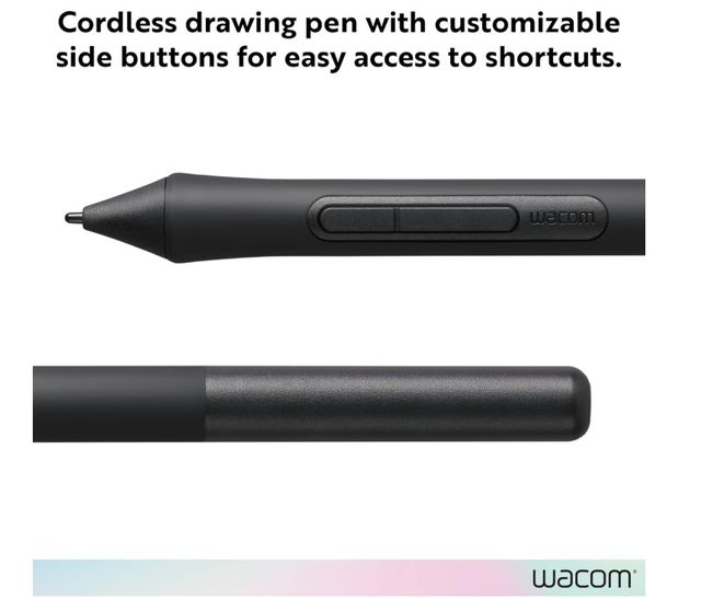 Wacom LP1100K-Bolígrafo 4K Tablet Intuos, Negro