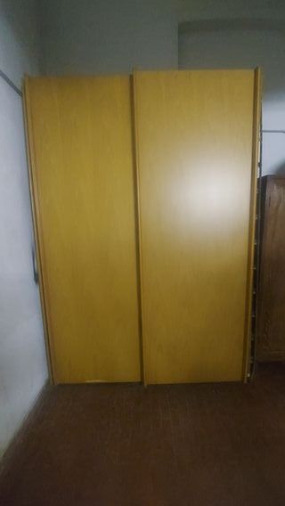 Armadio 2 ante scorrevoli in legno