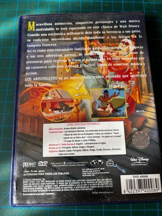 DVD Los Aristogatos Clásicos Disney Español