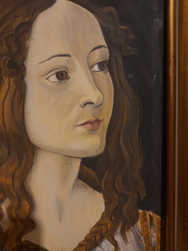 Cuadro al óleo mujer retrato