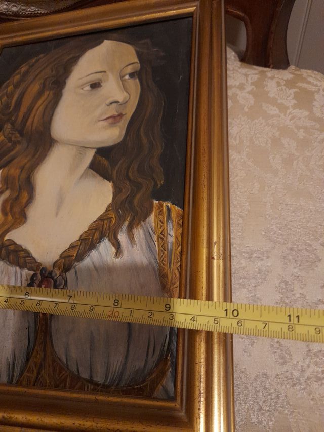 Cuadro al óleo mujer retrato