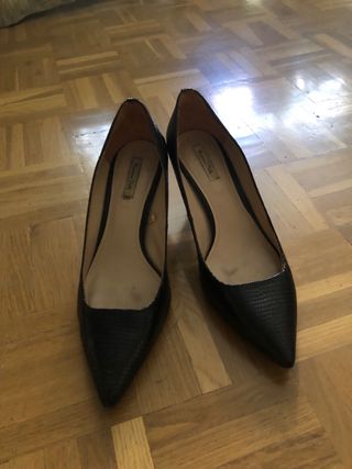 Scarpe con tacco alto nere Massimo Dutti
