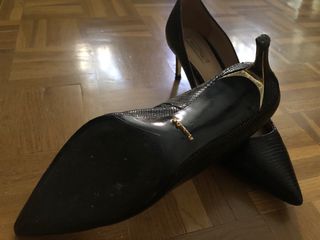 Scarpe con tacco alto nere Massimo Dutti