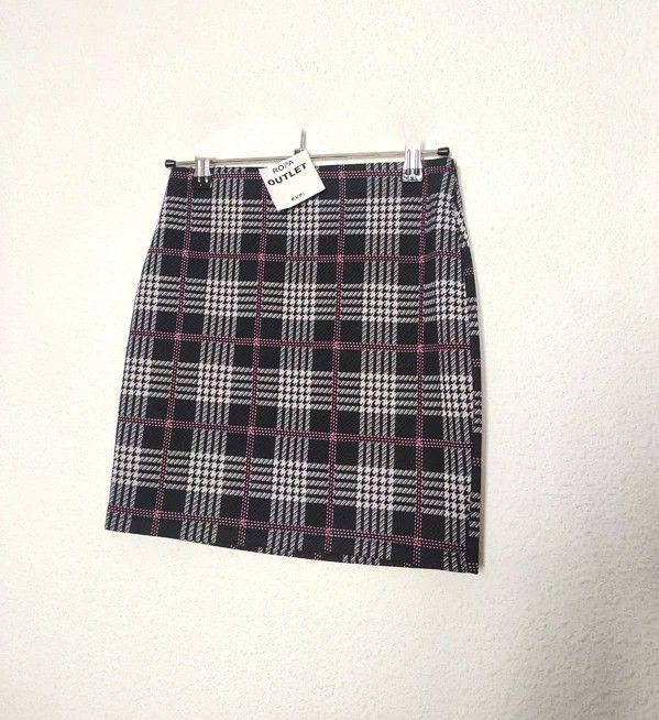 Minifalda cuadros escoceses tartán cuadro inglés