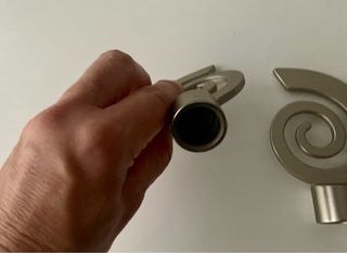 2 Remates Espiral para Barra Cortina