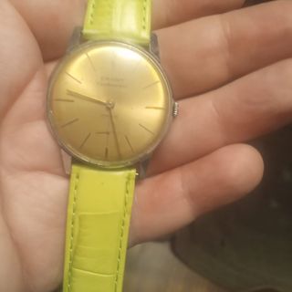 Reloj Cauny Caballero Dorado Funcionando