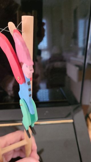 Marioneta de madera antigua