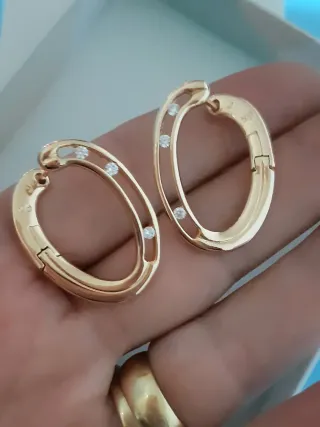 Pendientes Aro Ovalado ,gold filled XP