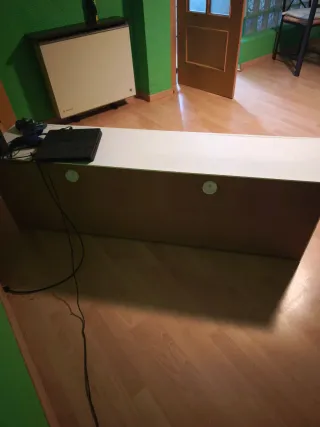 Mueble TV blanco madera