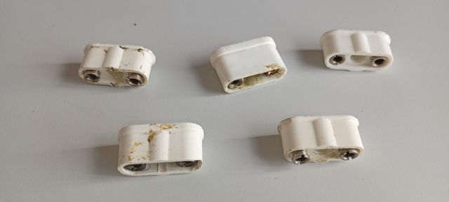 Lote Enchufes antiguos hembra de baquelita