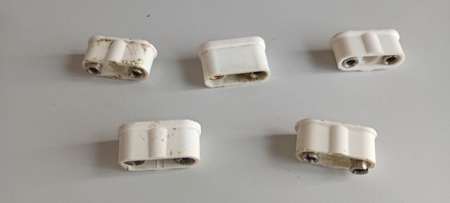 Lote Enchufes antiguos hembra de baquelita