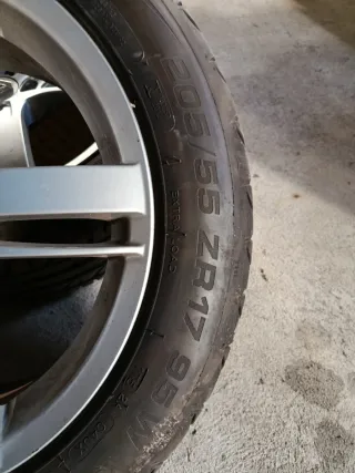 Llantas 17 205/55/17 (4x100) con neumáticos nuevos