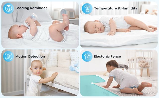 Cámara Vigilabebés ieGeek 2K Complementaria  APP