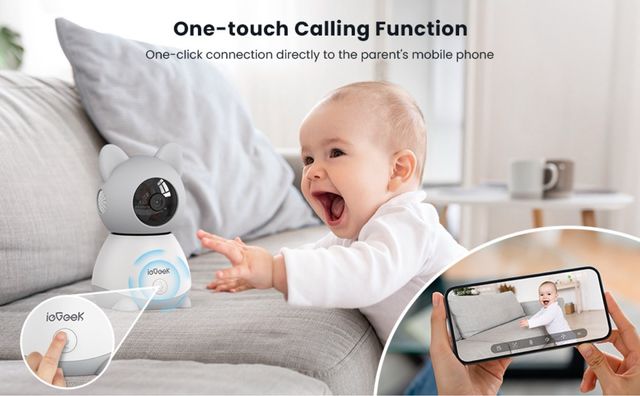 Cámara Vigilabebés ieGeek 2K Complementaria  APP