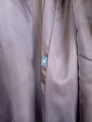 Abrigo vintage sintético marrón