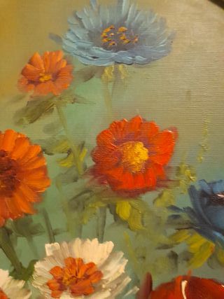 Cuadro antiguo pintado a mano 70×55