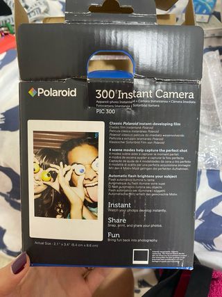 Cámara Polaroid 300 Roja y Blanca