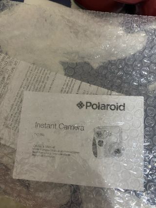 Cámara Polaroid 300 Roja y Blanca