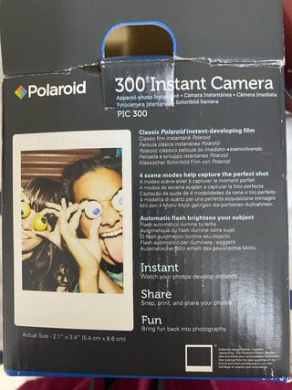 Cámara Polaroid 300 Roja y Blanca