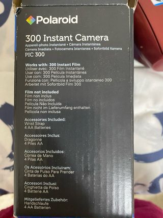 Cámara Polaroid 300 Roja y Blanca