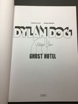 Dylan Dog Ghost Hotel Autografato Tiziano Sclavi