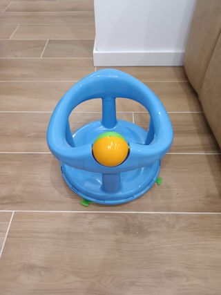Asiento de baño para bebé azul