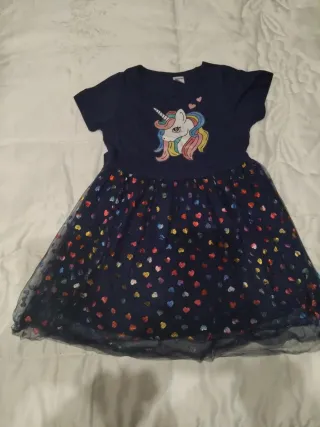 Vestido unicornio niña tul