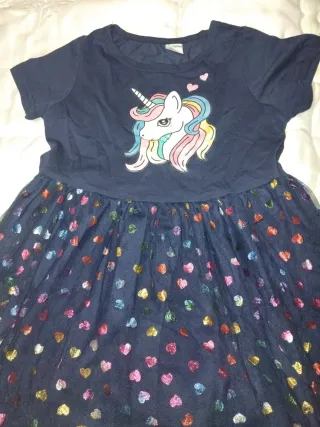 Vestido unicornio niña tul