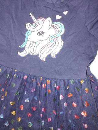 Vestido unicornio niña tul